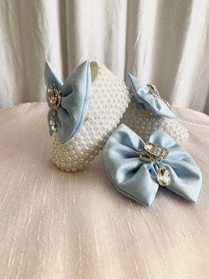 Booties with Matching Hair Bow