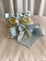 Booties with Matching Hair Bow