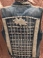 Women's Fancy Denim Vest