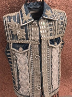 Women's Fancy Denim Vest