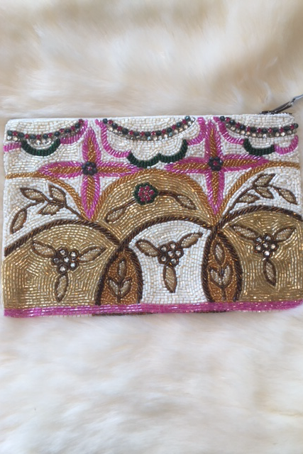 Designer Handmade Clutch - Pink Chocolate