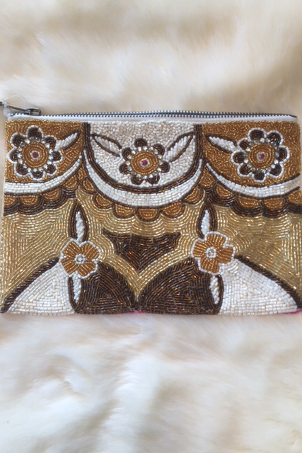 Designer Handmade Clutch - Pink Chocolate