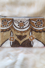 Designer Handmade Clutch - Pink Chocolate