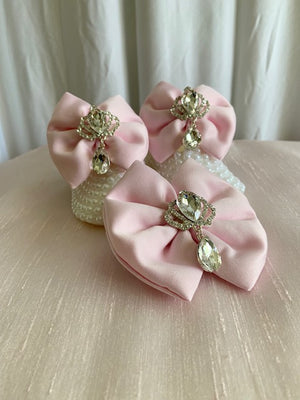 Booties with Matching Hair Bow