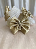 Booties with Matching Hair Bow