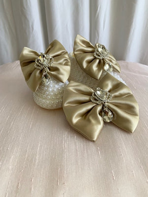 Booties with Matching Hair Bow