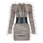 TINA Turtleneck Puff Dress