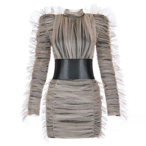 TINA Turtleneck Puff Dress