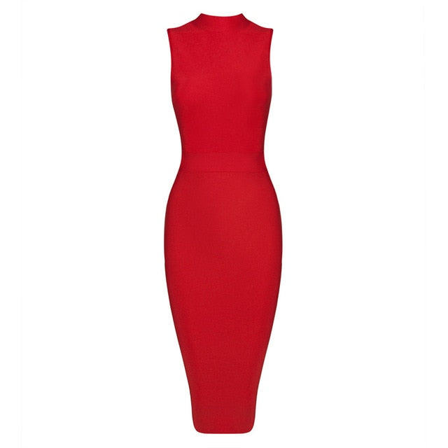 ISABELLE Bandage Sleeveless Bodycon Dress