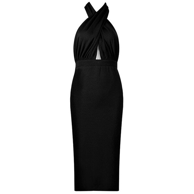 ALEXA Super Sexy Midi Bodycon Dress