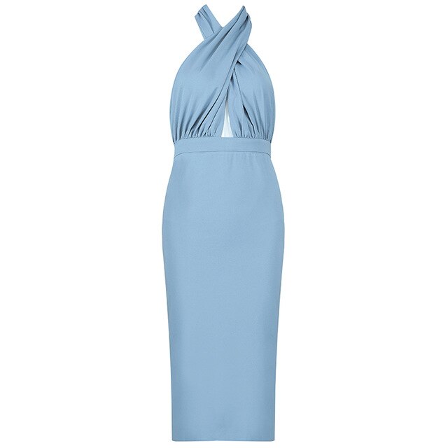 ALEXA Super Sexy Midi Bodycon Dress