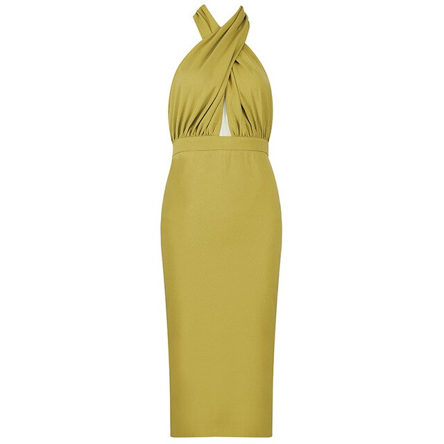 ALEXA Super Sexy Midi Bodycon Dress