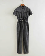 COCO Black Jeans Romper