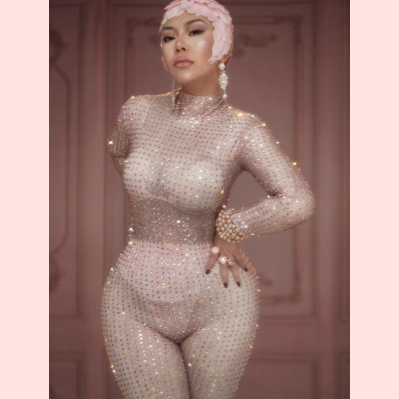 VALENCIA Rhinestone Jumpsuit